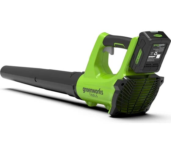 Воздуходувка аккумуляторная GREENWORKS G24AB 24В, возд. поток 145 км/час. без АКБ и ЗУ (2404807)