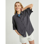 BAON Рубашка с коротким рукавом в полоску из хлопка Baon B6824005, размер: XXL, голубой - Изображение 2