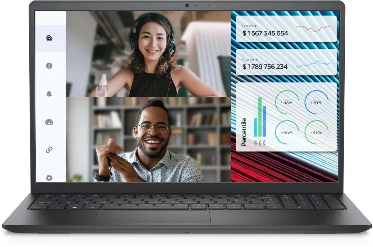 Ноутбук Dell Vostro 3520-3650 15.6" FHD/Core i3 1215U/16Gb/SSD 512Gb/Intel UHD Graphics/Ubuntu black