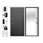 Входная дверь Novakey Smart C24 (Шпон дуба/шагрень черная) - Изображение 3