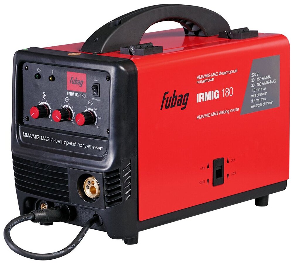 Сварочный аппарат инверторного типа Fubag IRMIG 180 38608.3, MMA, MIG/MAG