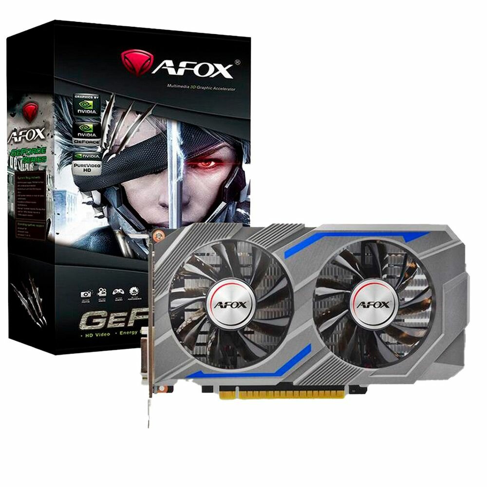 AFOX Видеокарта GTX1650 4GB GAMING GDDR6 128Bit DP DVI HDMI ATX 2FAN