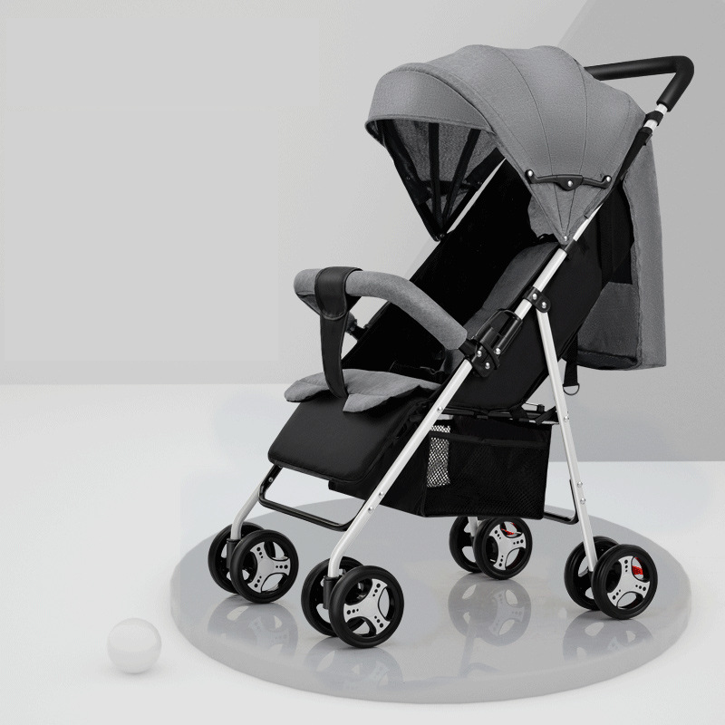 Детская коляска Baby Carriage, Серый лен
