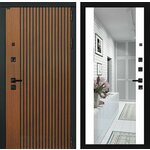 Входная дверь Novakey Smart C24 (Шпон дуба/шагрень черная) - Изображение 2