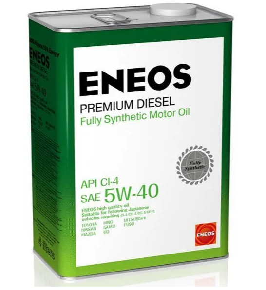 Масло моторное ENEOS Premium Diesel 5W-40 синтетическое 4 л