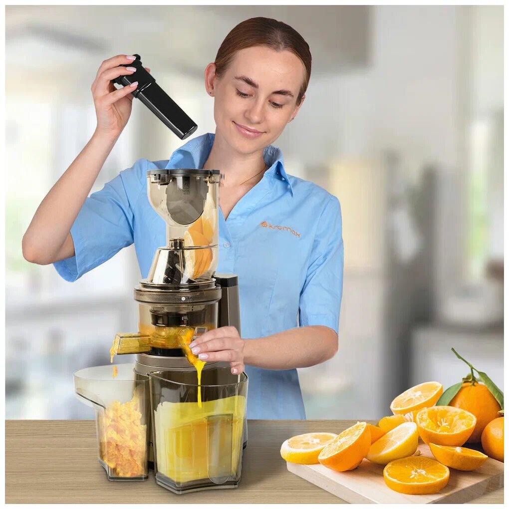 Соковыжималка" шнековая / Для фруктов, загрузочное место 75 мм