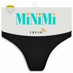 Трусы женские стринги из хлопка MiNiMi Basic String, размер 46=M, обхват бёдер 96-100, цвет Blu notte=Тёмно-синий - Изображение 4