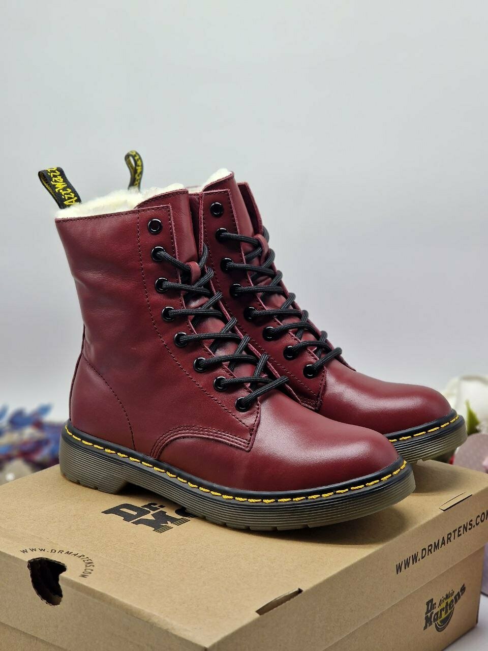Ботинки Dr. Martens, размер 37, красный