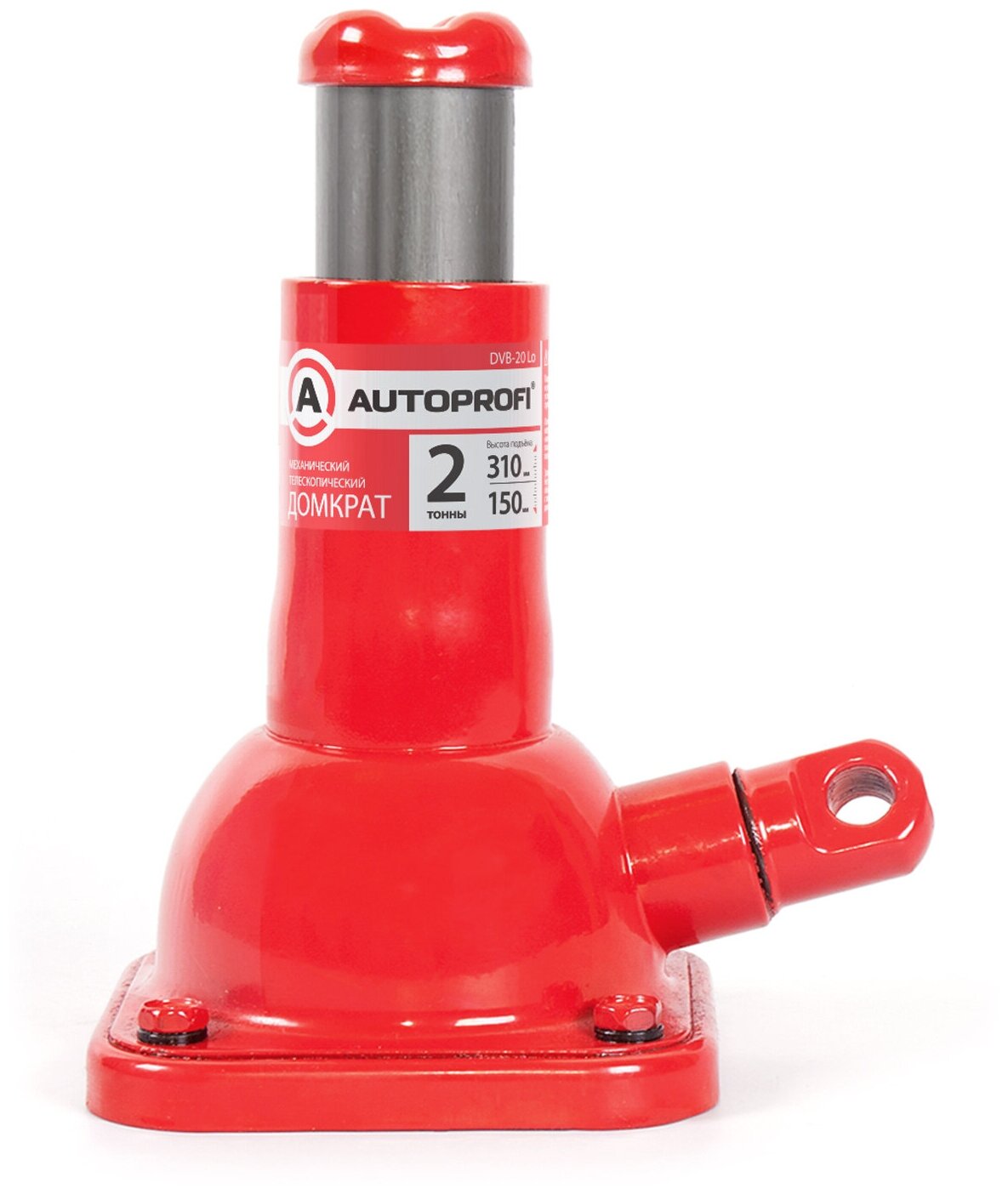 Домкрат бутылочный механический AUTOPROFI DVB-20 Lo