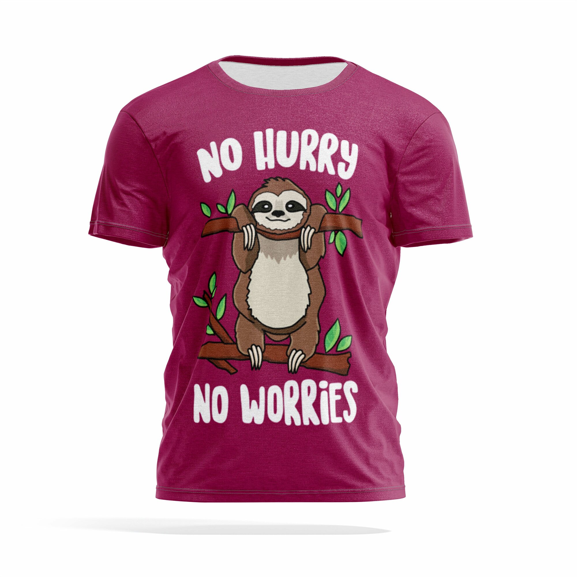 PANiN Brand Футболка мужская 3D / Иностранные / Прикольные надписи / No hurry worries