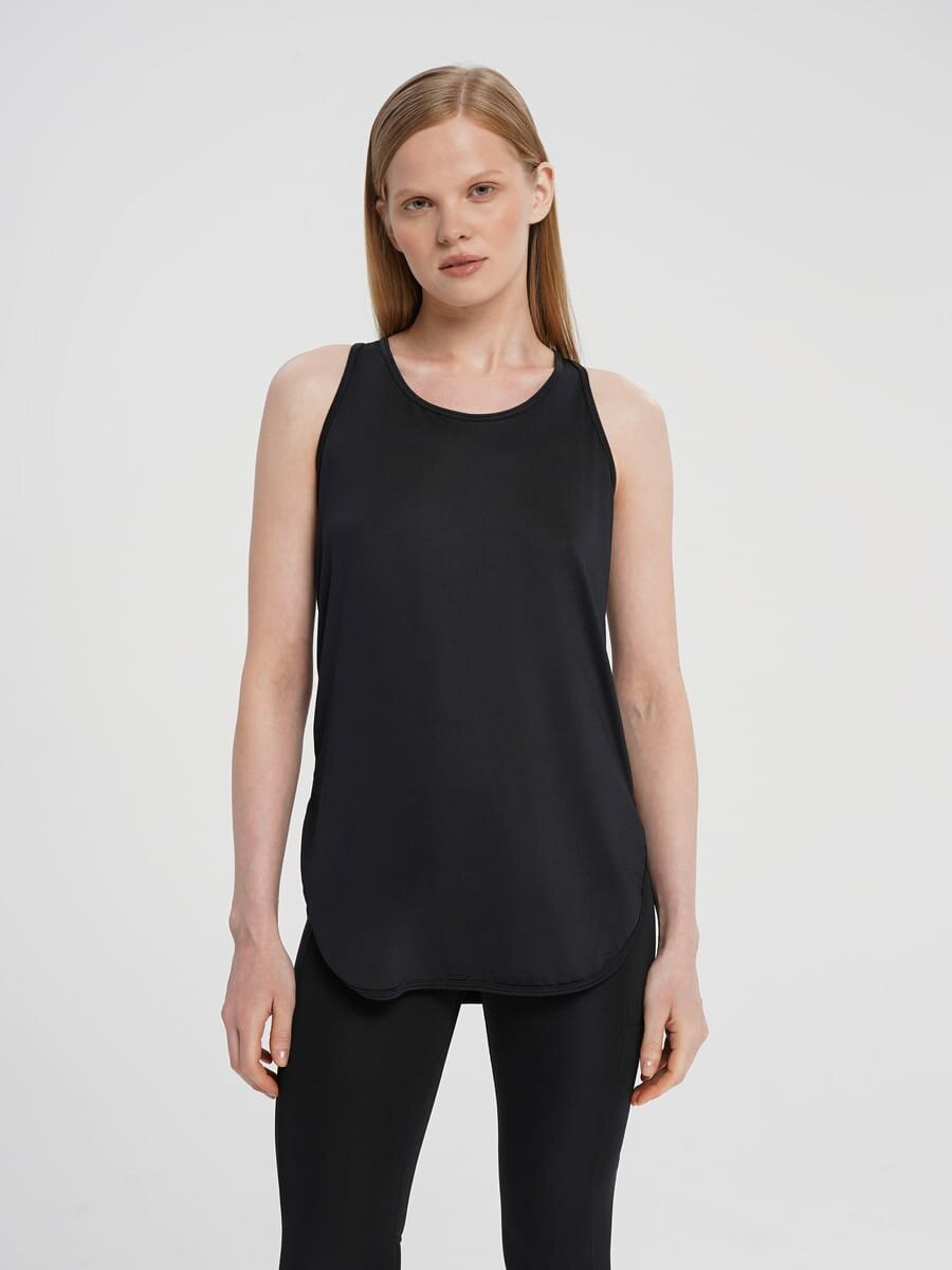 Спортивная майка удлиненная твое, арт. 97114, белый, XS