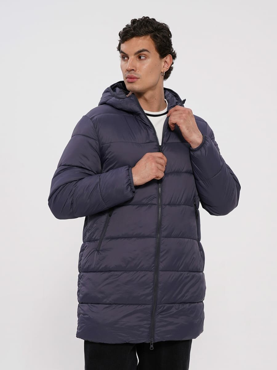 Демисезонное пальто с капюшоном твое, арт. B1270, черный, S