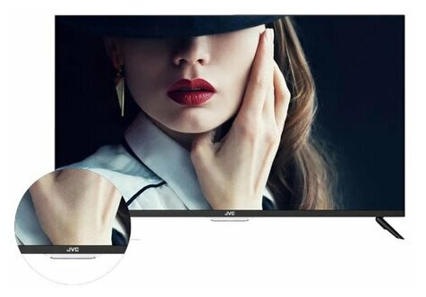 Телевизор JVC LT-32M595S, 32' (81 см), 1366x768, HD, 16:9, SmartTV, Wi-Fi, безрамочный, черный