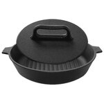 Сковорода-гриль со съемной ручкой Гранит black, 24х24см - Изображение 5