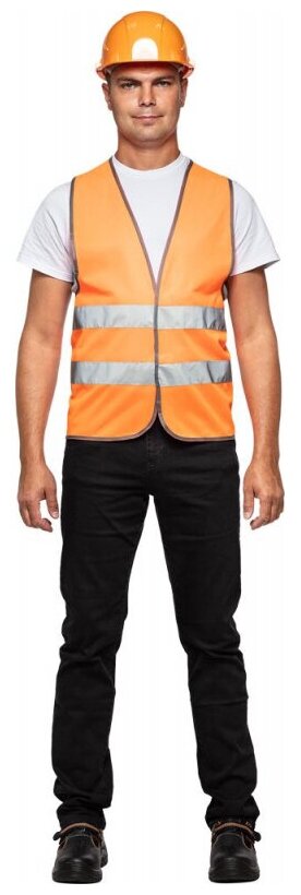 Спец. костюм Жилет сигнальный Тип5Т, цв. оранж.(р. L-XL/48-54)