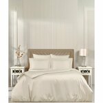 Комплект Постельного белья Семейное Бархатный сатин - Белый / Семейное / простыня 220-240 / пододеяльник 150x220-2шт. / 4 Наволочки 50x70-2, 70x70-2 - Изображение 3