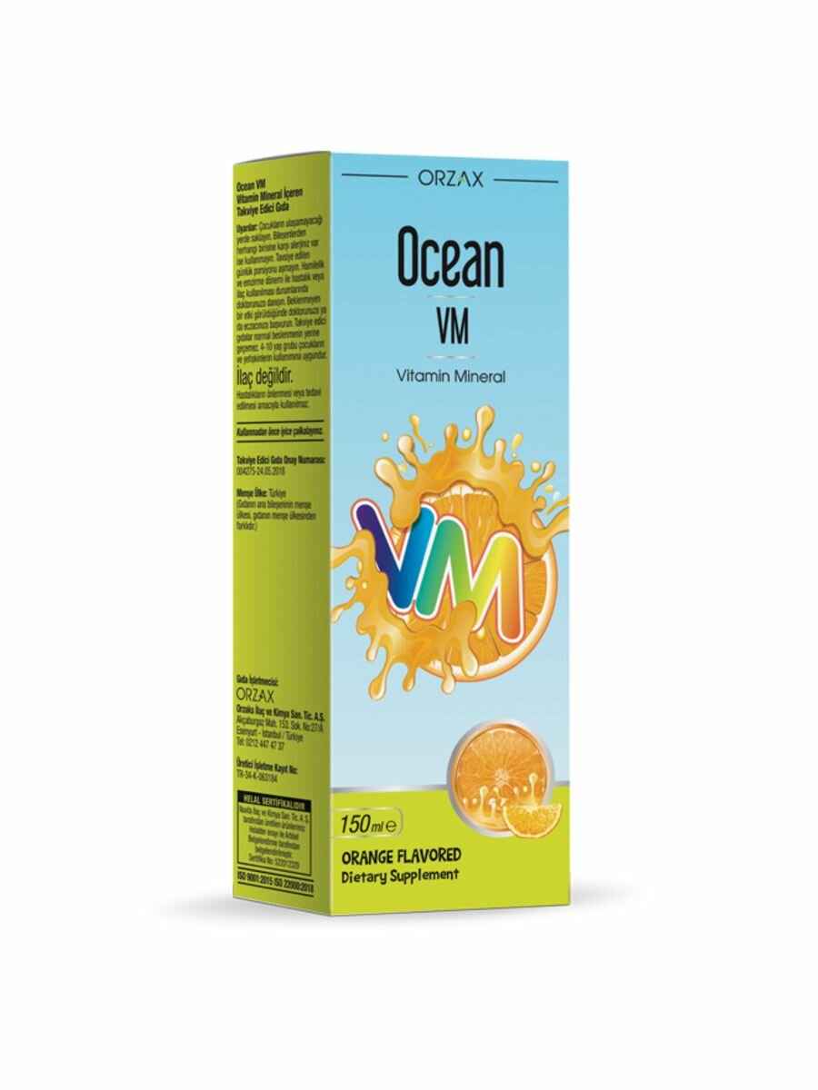 Orzax Ocean VM / Океан витамины и минералы сироп 150ml