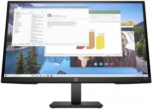 HP Монитор 27" M27ha черный