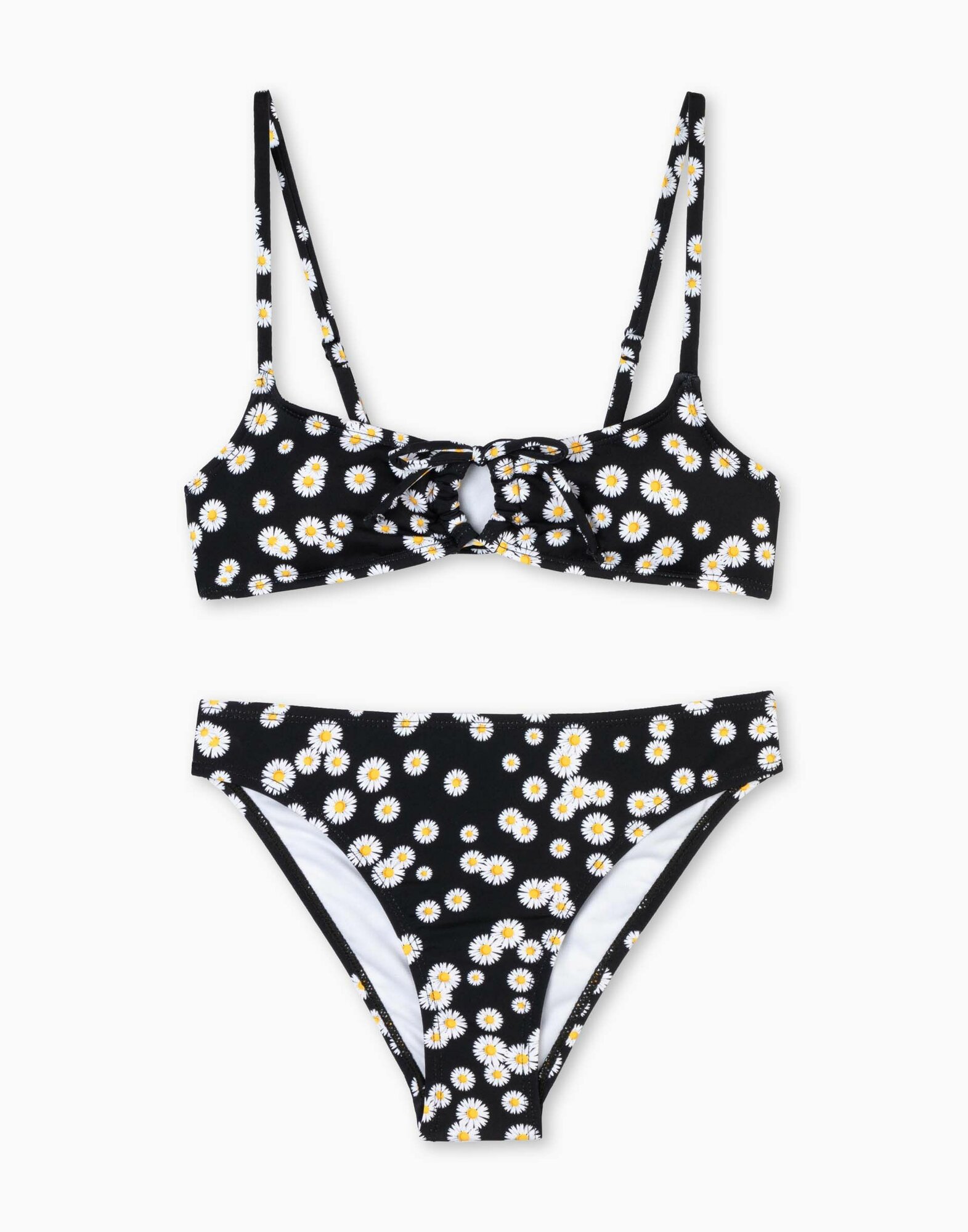 Купальник Gloria Jeans GSM001541 черный/разноцветный для девочек 12-14л/158-164