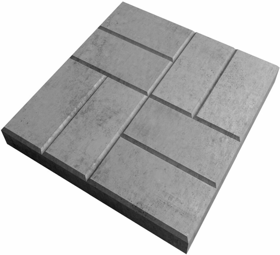 тротуарная 400х400х50мм 8- кирпичей серая эконом / Плитка тротуарная 400х400х50мм 8- кирпичей серая класс эконом