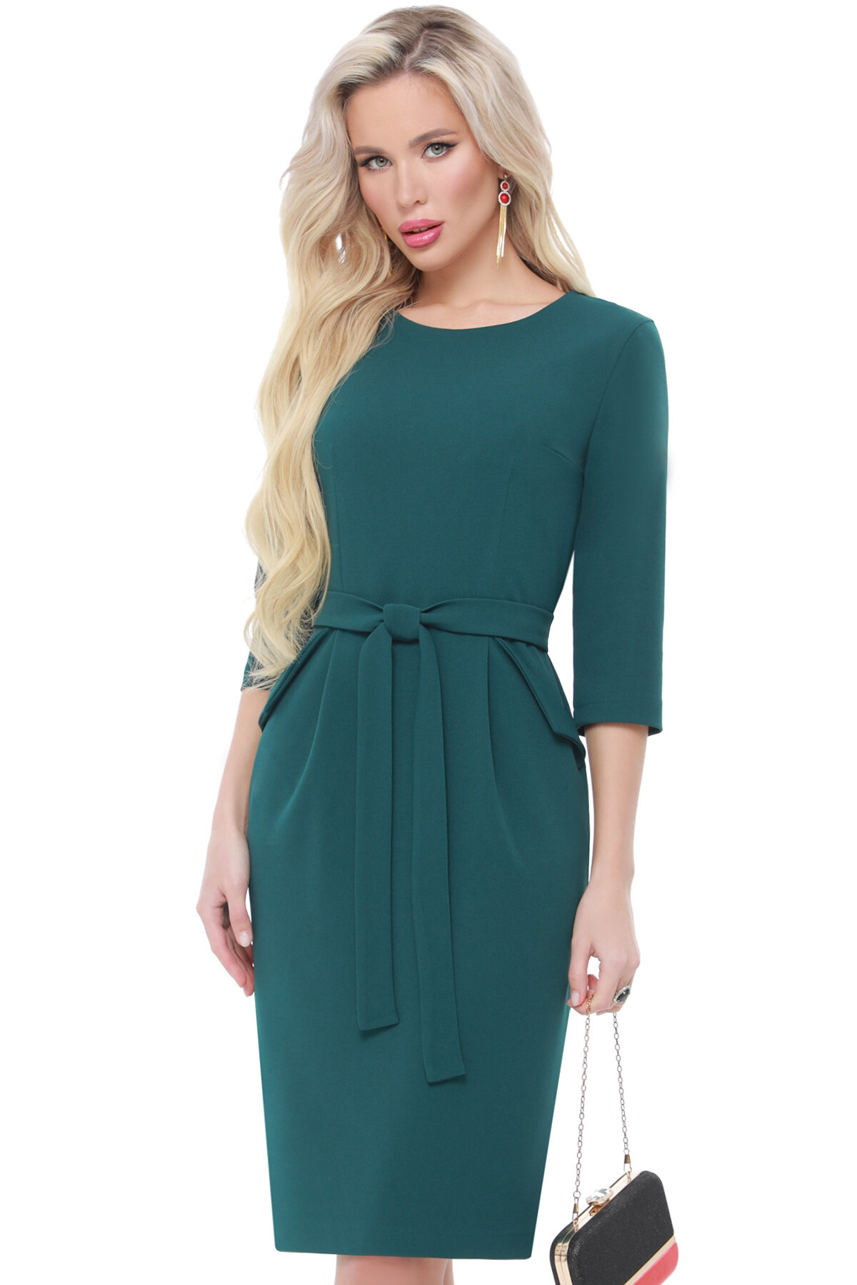 Платье Идеальная модель, грин DStrend, размер 44, зеленый