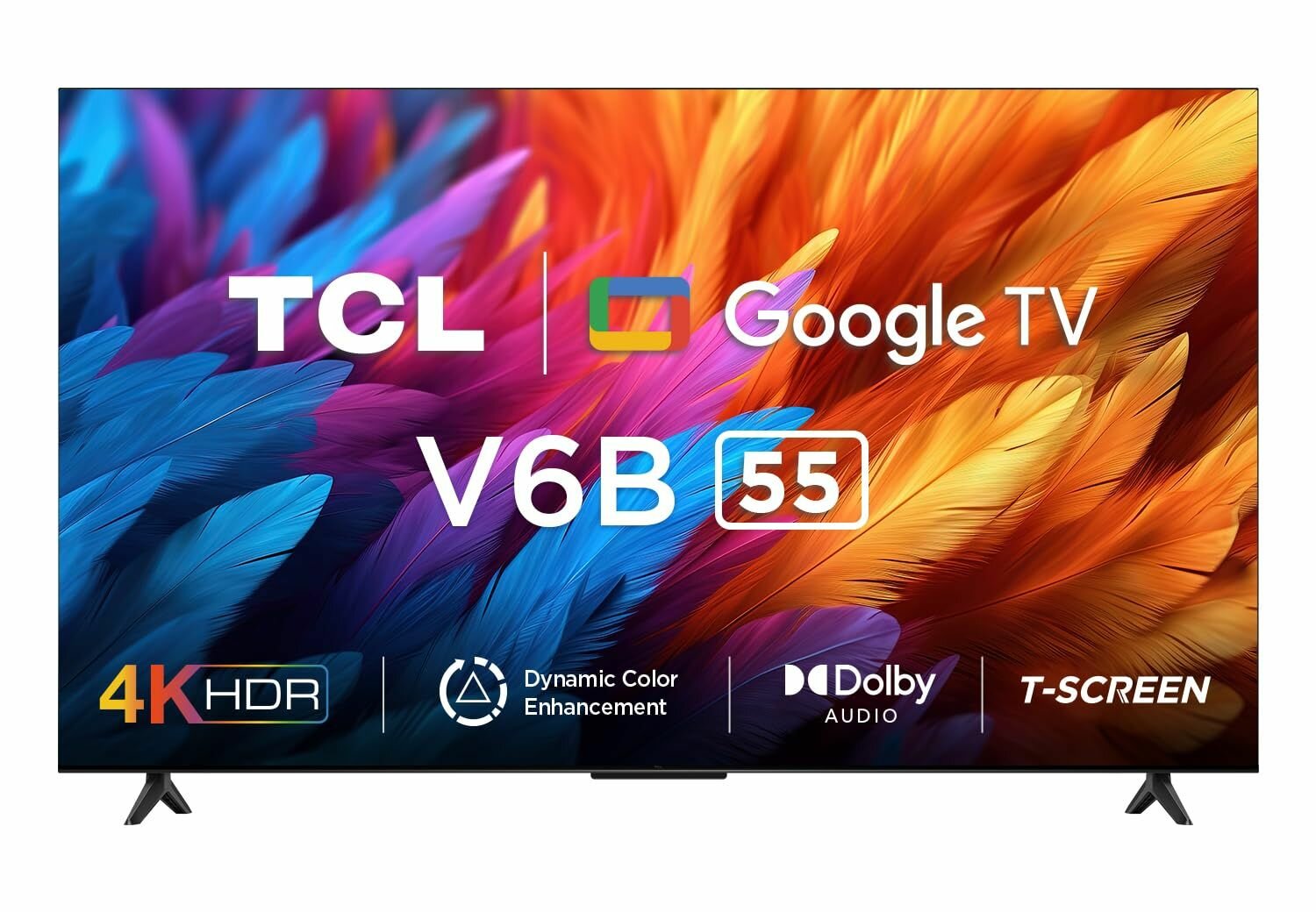 Телевизор TCL 55" 55V6B черный 4K Ultra HD 60Hz DVB-T2 DVB-C DVB-S2 USB WiFi Smart TV (RUS)