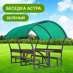 Беседка разборная "Летняя 3" цвет коричневый 2х1,8х1,9 под СПК - Изображение 5