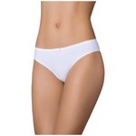 Трусы женские стринги из хлопка MiNiMi Basic String, размер 46=M, обхват бёдер 96-100, цвет Blu notte=Тёмно-синий - Изображение 2