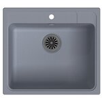 Кухонная мойка Practik PR-M-425-003 (без сифона), светло-серый - Изображение 1