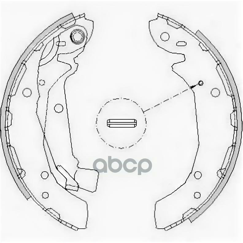 Колодки Торм.бараб.[220X42] Hyundai Sonata 98-01/Trajet 00-08/Tucson 04-10, Kia Sportage 04-> Remsa арт. 4197.00