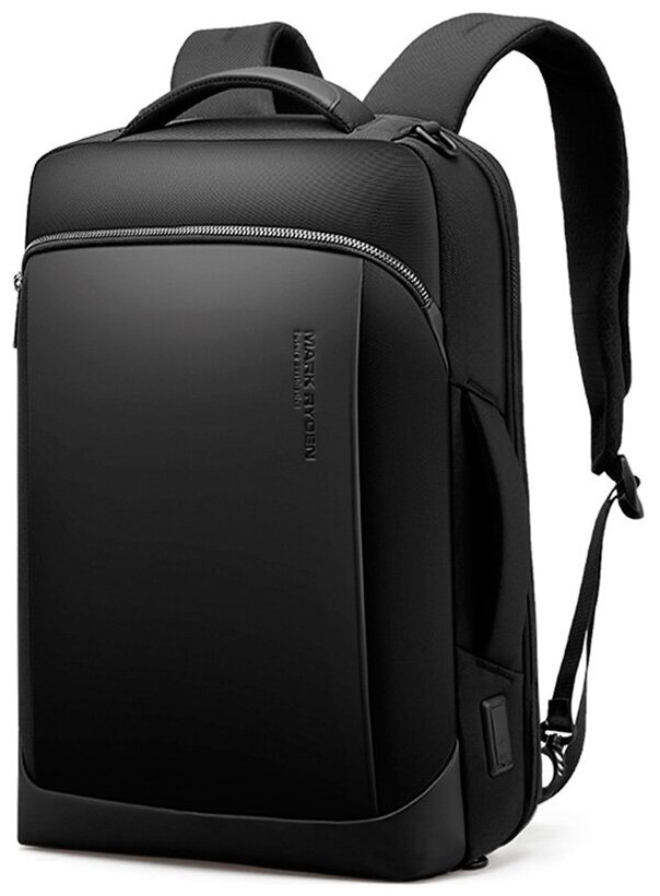 Рюкзак-сумка трансформер мужской городской большой 33л для ноутбука 15.6 Mark Ryden MR1862 Черный водонепроницаемый с USB зарядкой подростковый