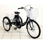 Иж-Байк Трехколесный электровелосипед для взрослых IZH-BIKE Farmer (Фермер) 24' Черный - Изображение 1