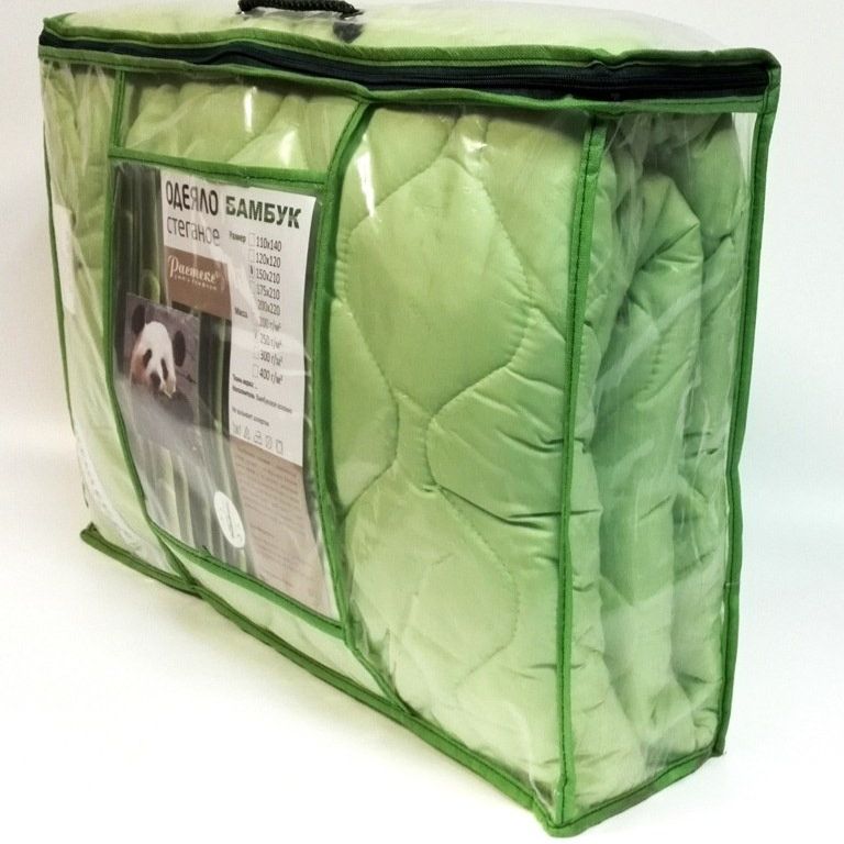 Mirtex Одеяло бамбук, всесезонное, все размеры в наличии, цвет зеленый