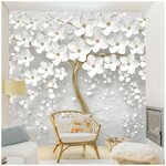 Декоративные обои винил на флизелине штукатурка розовая, антивандальные, для детской, Modern (Flizelini, 1808-51) - Изображение 2