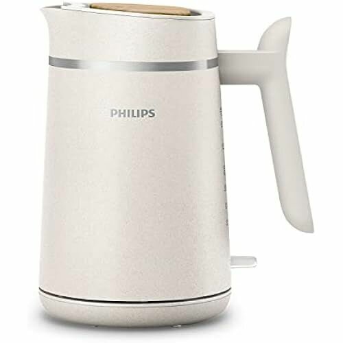Чайник Philips HD9365/10 Conscious Collection, органический, 100% переработанный пластик, экологичный, 2200 Вт, емкость 1,7 л, кремовый