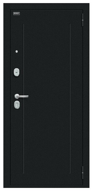 Входные дверь bravo Флэш Букле черное/Bianco Veralinga BRAVO