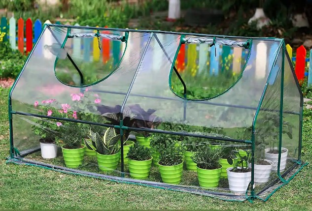 Теплица садовая, 182х92х49/93см,