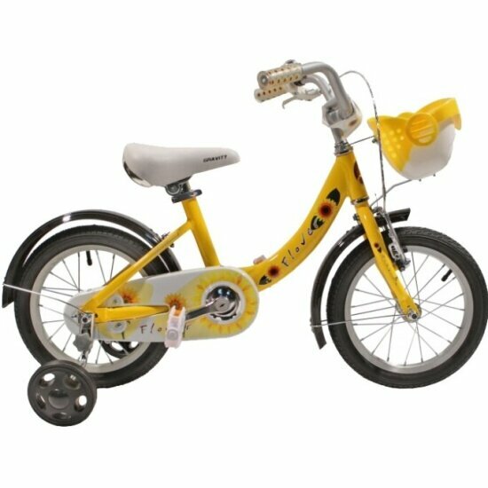 Детский велосипед Gravity FLOWER, колёса 14", рама: Al, 1 скорость