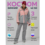 Куртка "три в одном", водонепроницаемая, женская, темно-синяя, размер M - Изображение 3