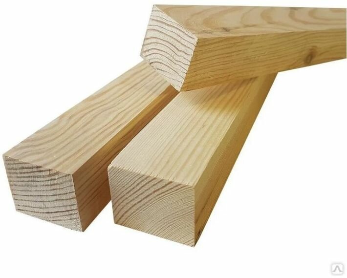 Брусок профилированный хвоя сорт АВ 50х50х1000 мм