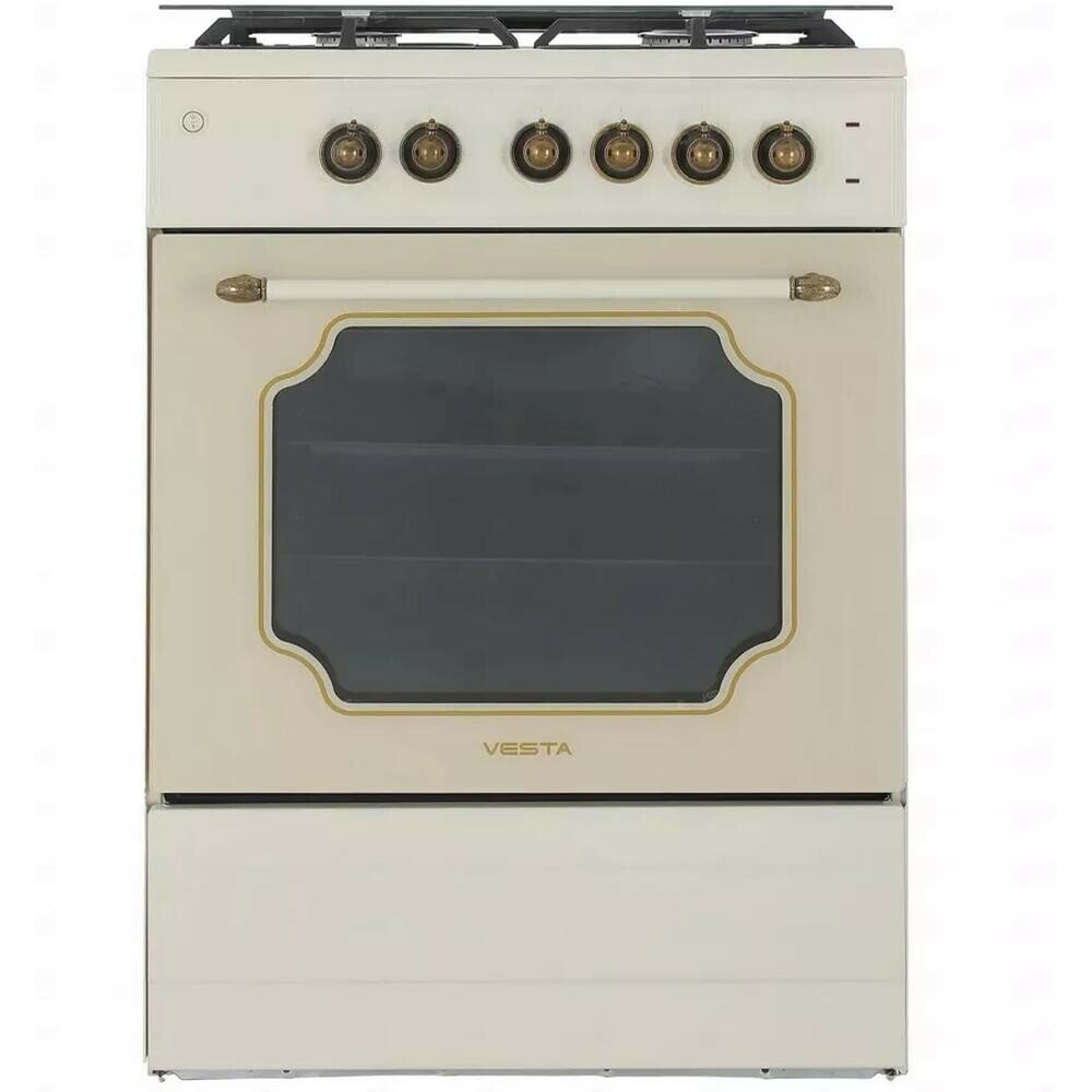 Газовая плита Vesta Valencia VKE 10-E Бежевый Retro CHU