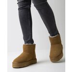 Женские угги RESPECT зимние молочные натуральная кожа на шерсти размер 40 - Изображение 2