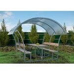 Беседка разборная "Летняя 3" цвет коричневый 2х1,8х1,9 под СПК - Изображение 3