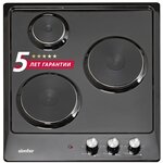 Электрическая варочная панель Simfer 60см / 4 зоны нагрева / 9 уровней нагрева / 6 кВт мощность / сенсорное управление / блокировка от детей / защитное отключение / индикация остаточного тепла / 5 лет гарантии / черный - Изображение 1
