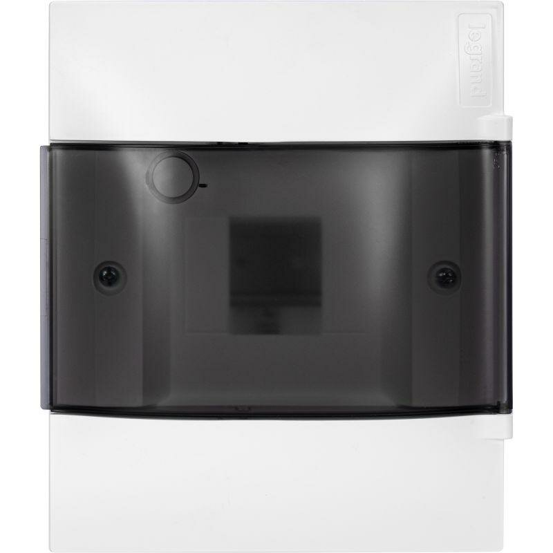 Practibox S Пластиковый щиток Навесной (ЩРн-П) 1X4 Дымчатая дверь | код 134614 | LEGRAND (2шт.в упак.)