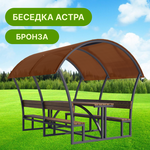 Беседка разборная "Летняя 3" цвет коричневый 2х1,8х1,9 под СПК - Изображение 8