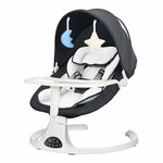 Шезлонг качалка для новорожденного музыкальный 6917 серо-розовый - Изображение 2