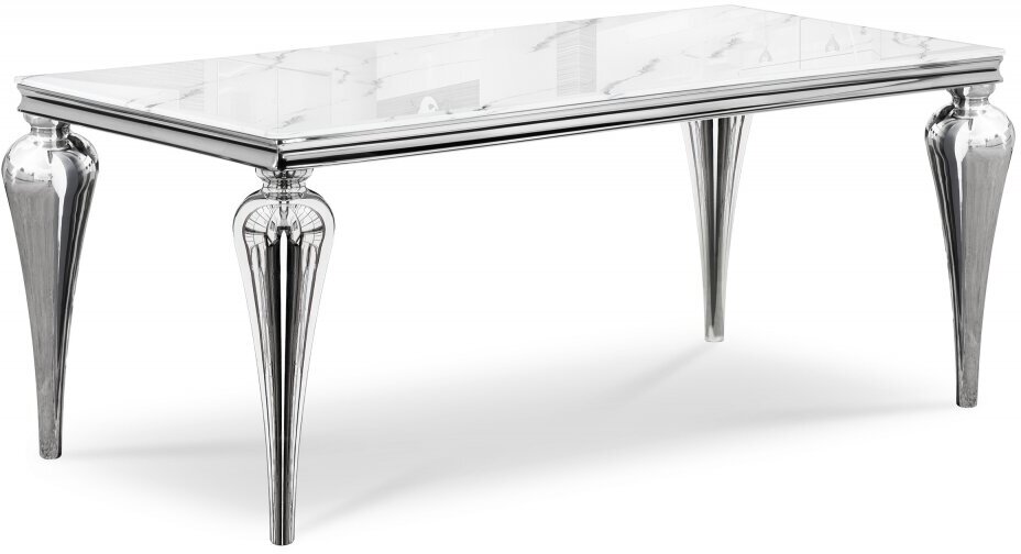 Стол стеклянный woodville Vase белый