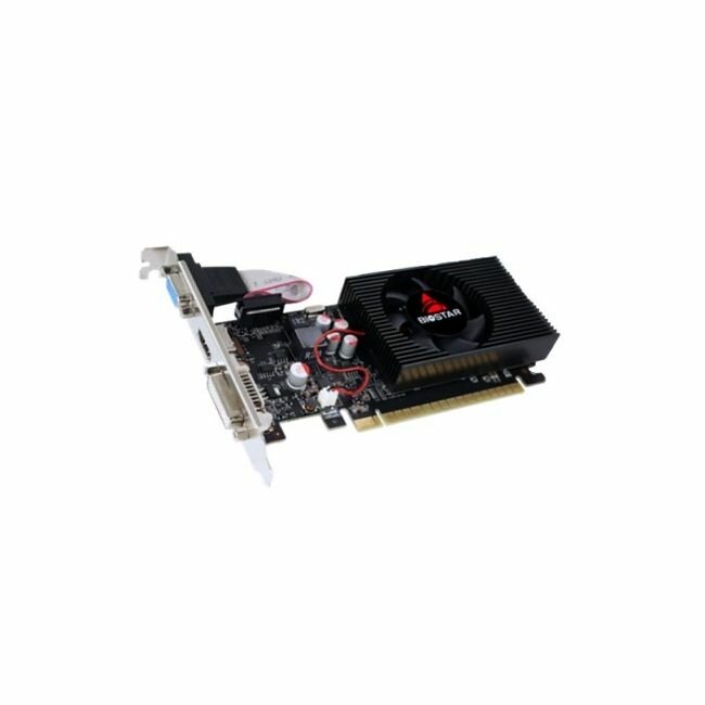 Видеокарта BIOSTAR PCI-E GT730-4GB D3 LP (GF108) NVIDIA GeForce GT 730 4Gb 128bit GDDR3 700/1333 DVIx1 HDMIx1 CRTx1 HDCP Ret
