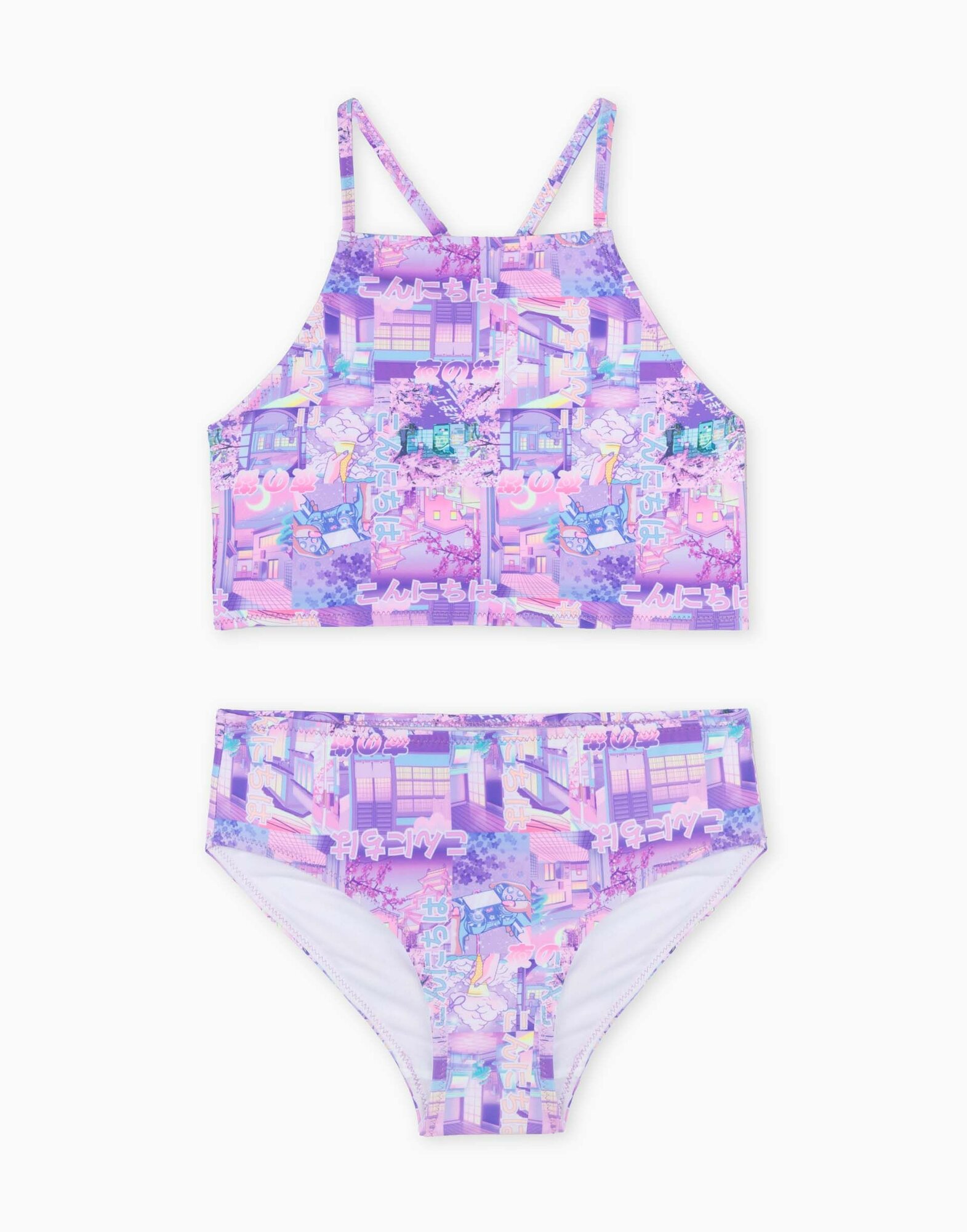 Купальник Gloria Jeans GSM001518 разноцветный для девочек 10-12л/146-152